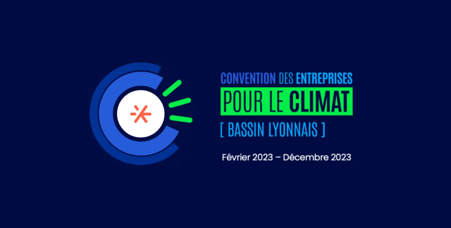 Logo de la Convention des entreprises pour le climat du bassin lyonnais, période février 2023 à décembre 2023